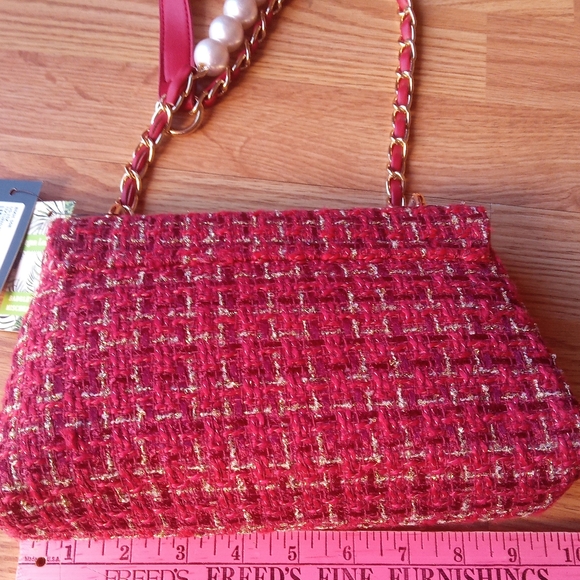 P. NWT ladies burgundy red purse by Ashley Mischka msrp$149 - Picture 7 of 10